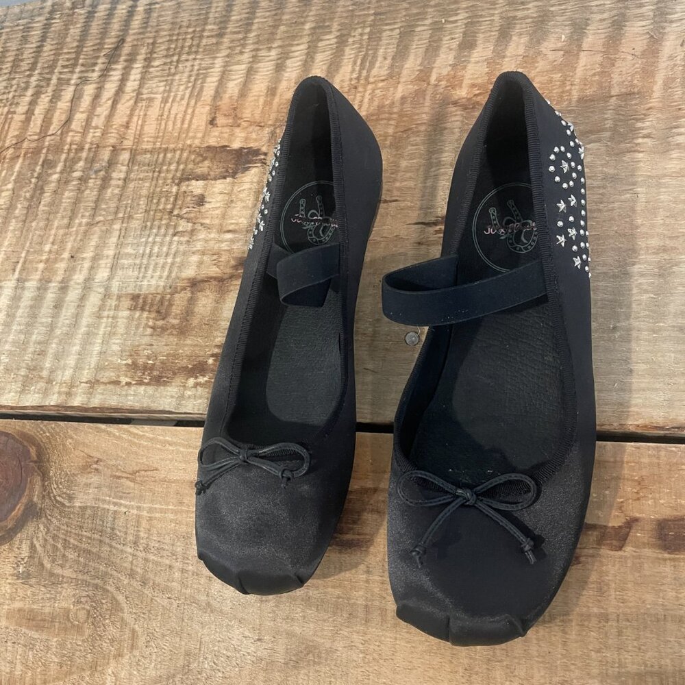 Jeffrey Campbell x FP x UL Stars Align Ballet Flats NWOB Black Size 7.5 - Picture 11 of 12
